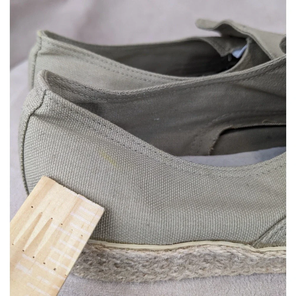 3768 10.5 270/95 Slip‎ On Hemp Wrapped Espadrilles Beige Hawaiian Boat Beach Bum